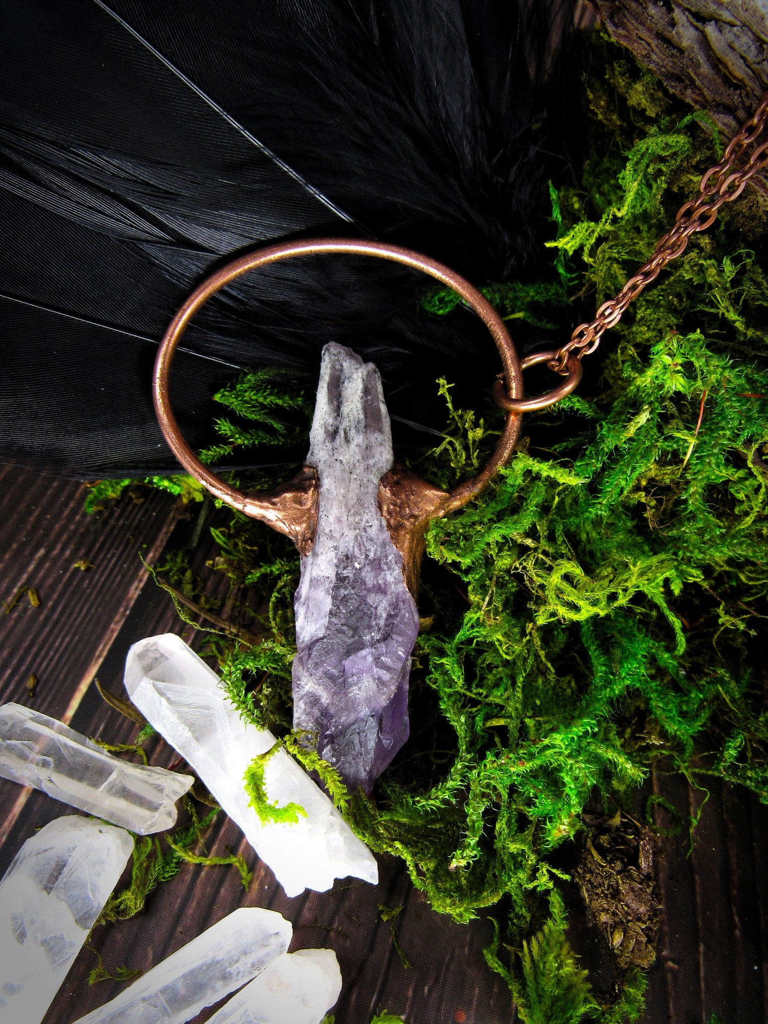 Dragon Amethyst Pendant - Wild Raven