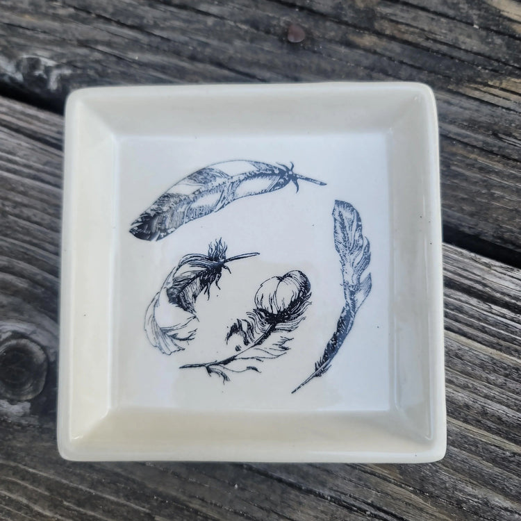 Handmade trinket dish - Wild Raven