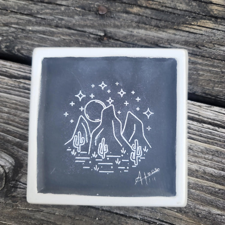 Handmade trinket dish - Wild Raven