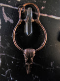 Quartz Crowned Raven Amulet - Wild Raven