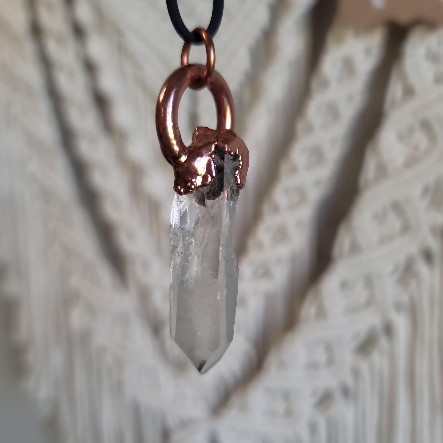 Quartz Point Pendant - Wild Raven