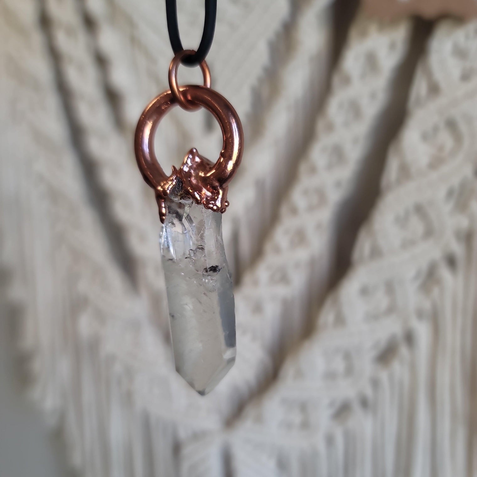 Quartz Point Pendant - Wild Raven